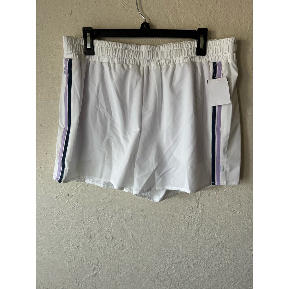 NWT Johnny Was Calme Elements Hike Shorts in White Sz XL